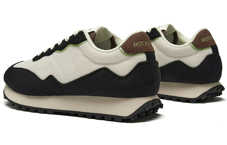 Rockfish Slip Resistant, Abrasion Resistant, Breathable Low top Running Shoes Unisex Black Beige