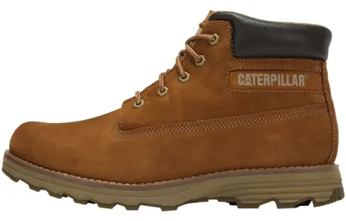 CAT Combat Boots Men's Brown Yellow