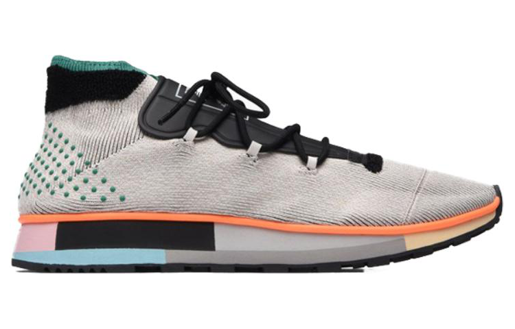 Кроссовки alexander wang x adidas originals Run Mid (светло-серые) — фото 2