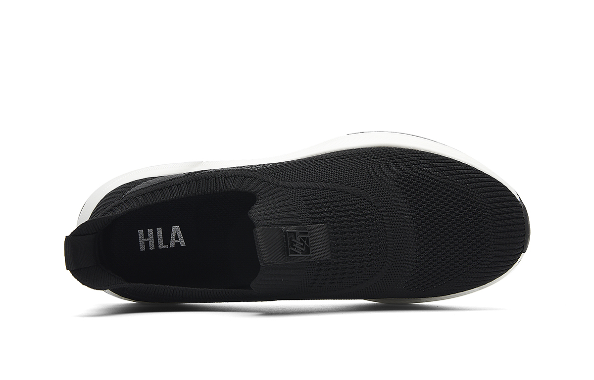 HLA Men’s Slip-on Breathable Flyknit Platform Lightweight Casual Shoes For Elderly Men