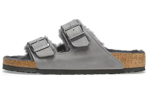 Birkenstock Arizona Shearling-trim Sandals