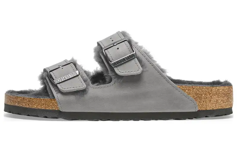 Birkenstock Arizona Shearling-trim Sandals