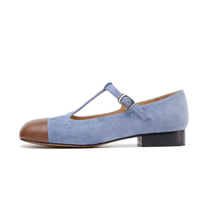 Marie Claire Sheepskin Chunky Heel Mary Jane Shoes Women's