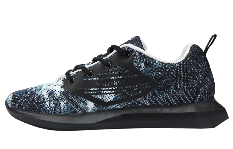 NORVINCY Mesh Print Breathable Low top Running Shoes Unisex Ink Blue