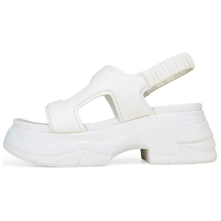 D FUSE SCANDINAVIA Sheepskin One Strap Sandals 5CM Women's