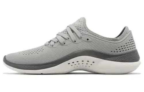 Crocs LiteRide 360 Pacer M Cushioning Abrasion Resistant Breathable Low top Casual Shoes Unisex Gray