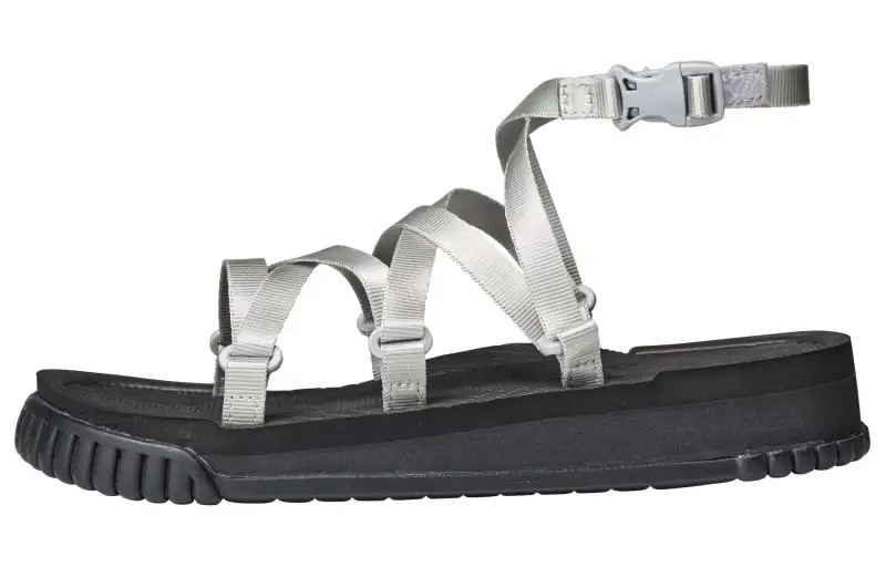 Shaka NADEL SKINNY Slip Resistant Abrasion Resistant One Strap Sandals Women's Silver