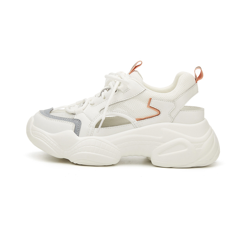DAPHNE Cow Split Leather Low top Chunky Sneakers Women's