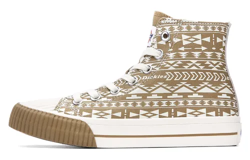 Dickies Slip Resistant Abrasion Resistant Slip Resistant Abrasion Resistant High top Canvas Shoes Women's Khaki