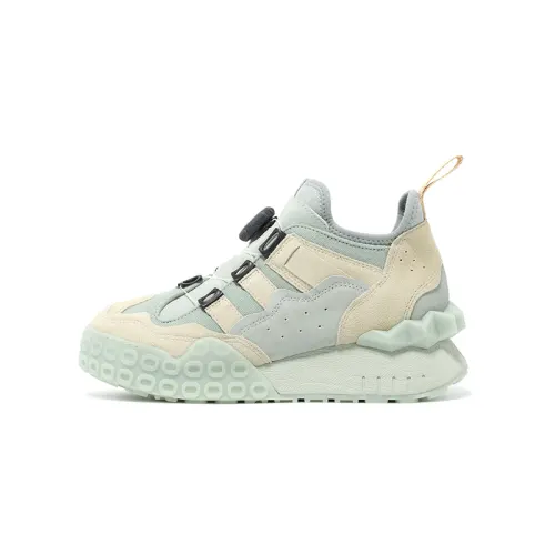 OETZI Skateboard Shoes Women's Low Top Blue & Beige