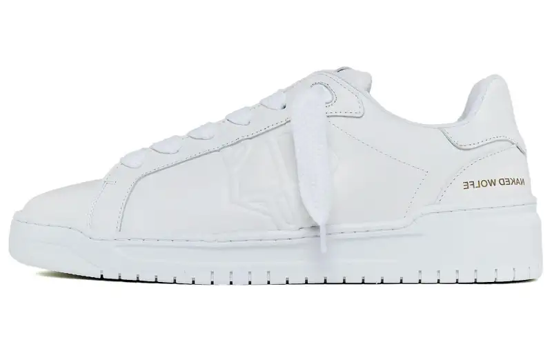 Naked Wolfe CM 02 Leather Low top Skateboard Shoes Men's White
