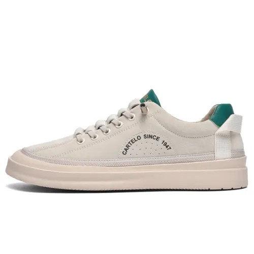 CARTELO Synthetic Leather Slip Resistant, Abrasion Resistant, Lightweight, Breathable Low top Skateboard Shoes Men's