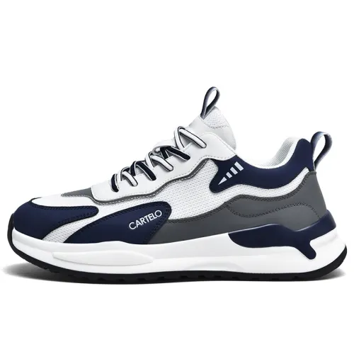 CARTELO Synthetic Leather Slip Resistant, Abrasion Resistant, Lightweight Low top Casual Shoes Men's