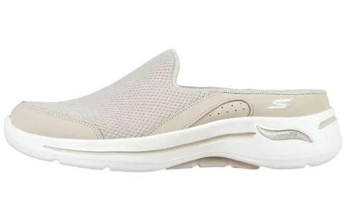 Skechers Go Walk Arch Fit Textile, Leather Low top Casual Shoes Women's Taupe