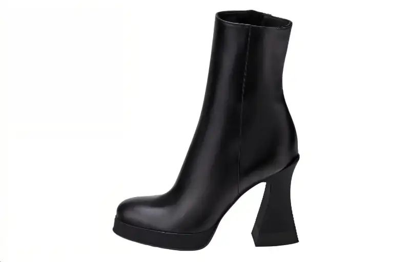 AGL Cow Leather Ankle Boots 11cm Women's Black