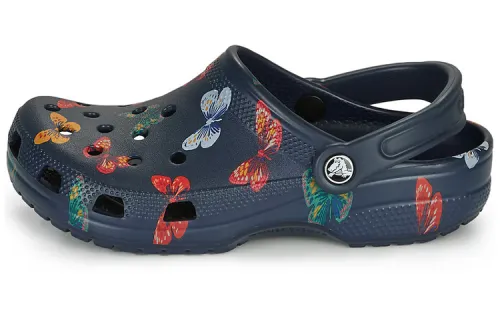 Crocs Classic Vacay Vibes Butterfly Clogs 'Navy Multi'