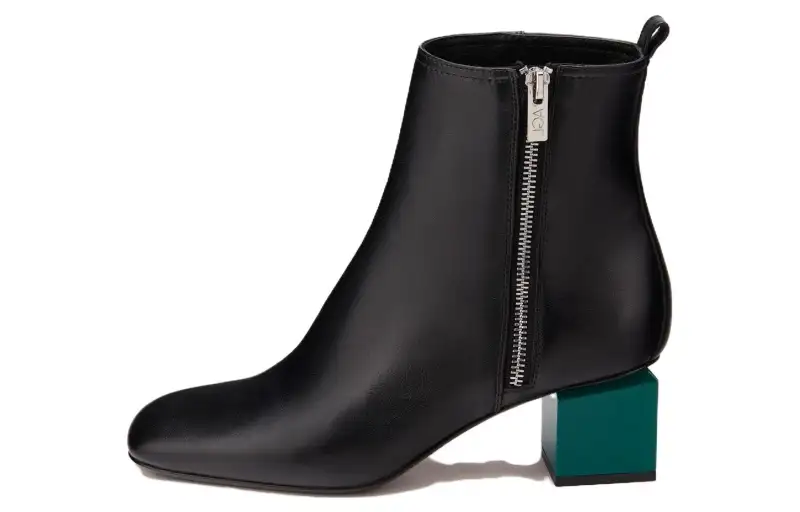AGL Leather Ankle Boots 5CM Women's Black