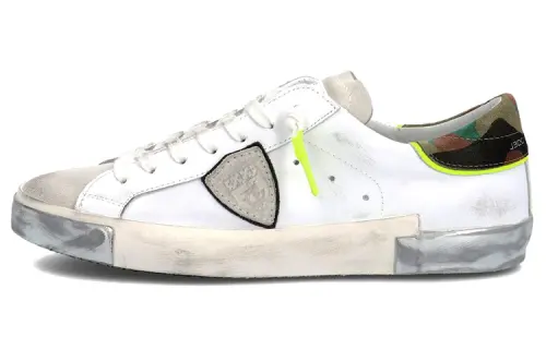 PHILIPPE MODEL Cow Leather Casual Shoes Men's White