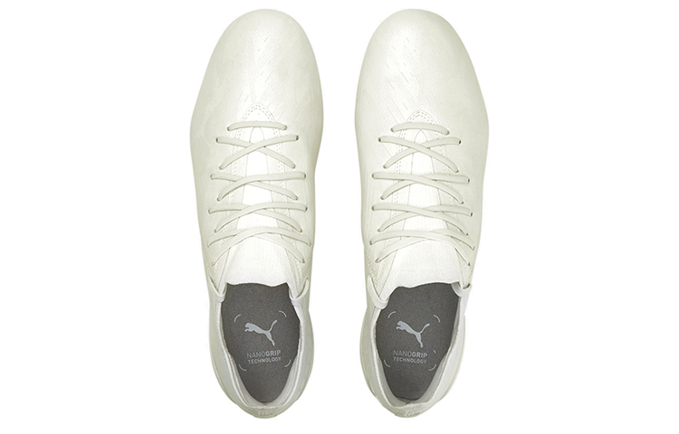 Мужские кроссовки PUMA Ultra 1.2 Lazertouch FG (бежево-белые) — Бежевыйбелый — фото 3