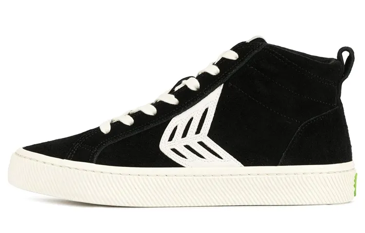 CARIUMA Skateboard Shoes Women's Mid Top Black
