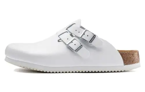 Birkenstock Kay Sl Natural Leather Sandals 'White'