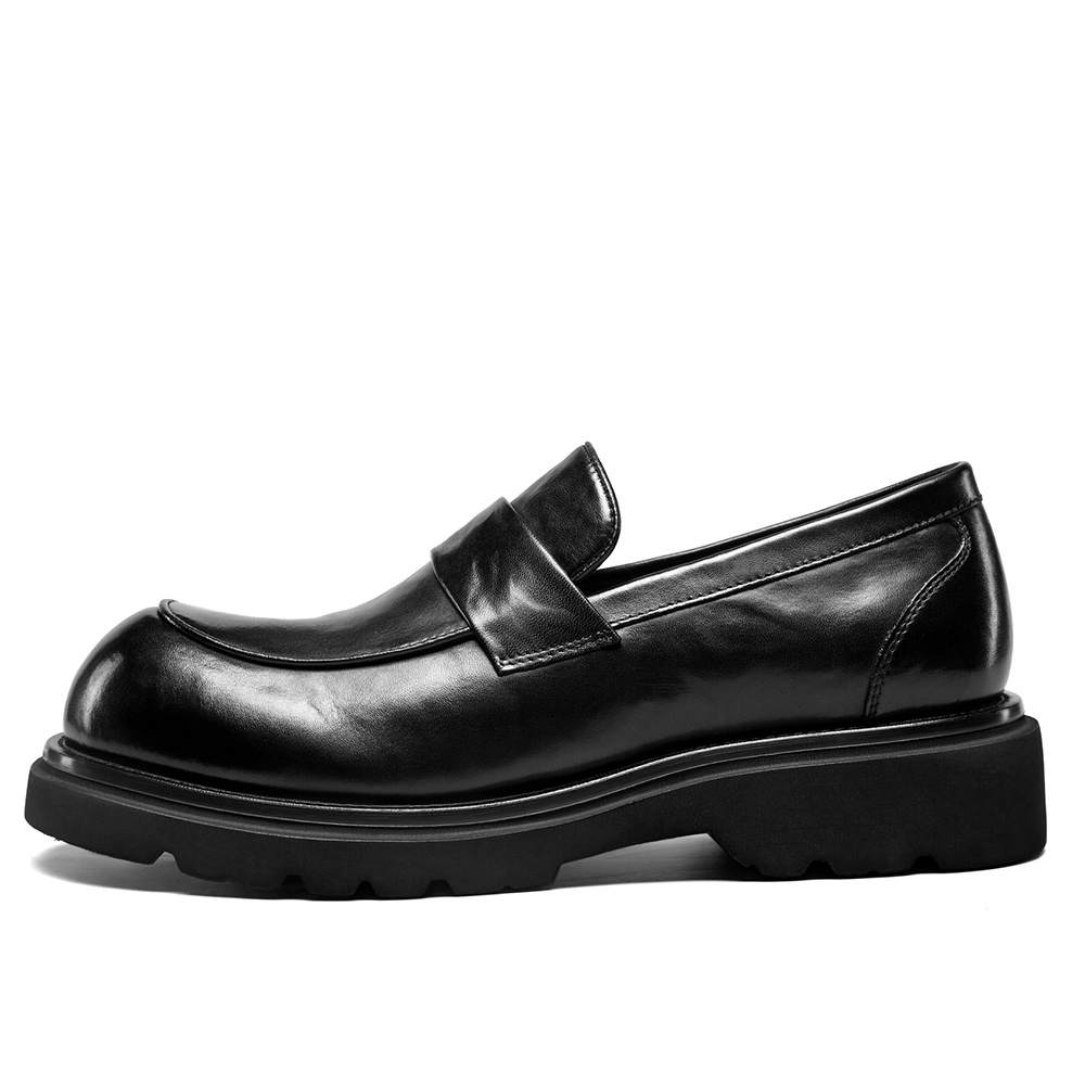 Yierkan cow leather niche versatile casual leather shoes loafers fashion shoes men's style