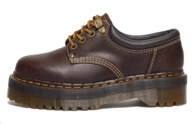 Dr. Martens 8053 Arc Crazy Horse Leather Platform Shoes 'Dark Brown'