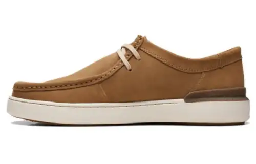 Clarks Cow Split Leather Men's Casual Shoes Men's Dark Gray