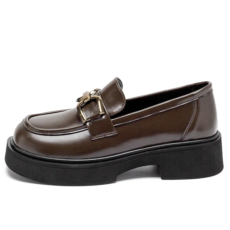 AGSDON Loafers Women's Low Top Black/Brown