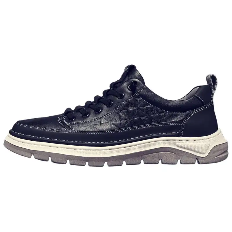 JANE HARLOW Synthetic Leather, Top Grain Cow Leather Low top Casual Shoes Men's Black