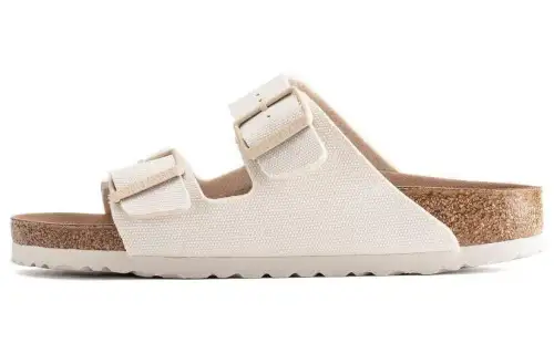 Birkenstock Slide Slippers Men's Eggshell White Regular