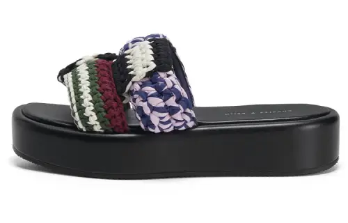 CHARLES&KEITH Slide Slippers Women's Black