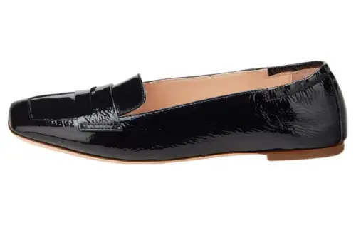 AGL Patent Leather Loafers 0.5cm Women's Black