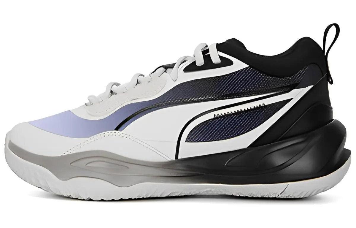 PUMA Playmaker Fade Basketball Shoes 'White Black'