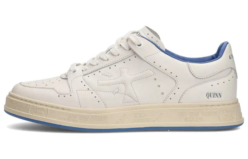 PREMIATA Leather Stylish Skateboarding Shoes Men's White