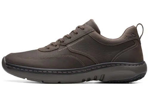 Clarks Cow Leather Casual Shoes Men's Dark Brown