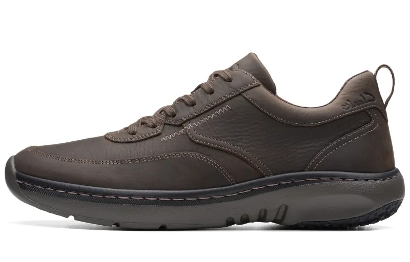 Clarks Cow Leather Casual Shoes Men's Dark Brown