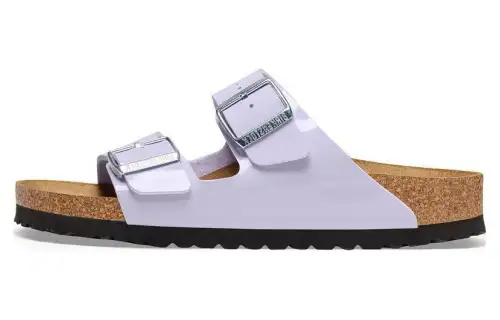 Birkenstock Synthetic Leather Slide Slippers Women's Dusty Purple Regular