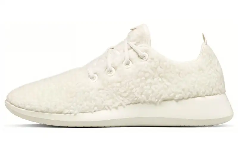 Allbirds Wool Runner Fluff Comfortable Cushioning Low top Casual Shoes Men's Natural White