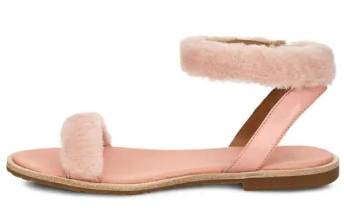UGG Fluff Springs Lightweight Cozy Casual Sandals Pink Women's