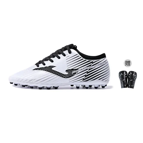 Joma FG Firm Ground Slip Resistant Abrasion Resistant Soccer Shoes Unisex Black