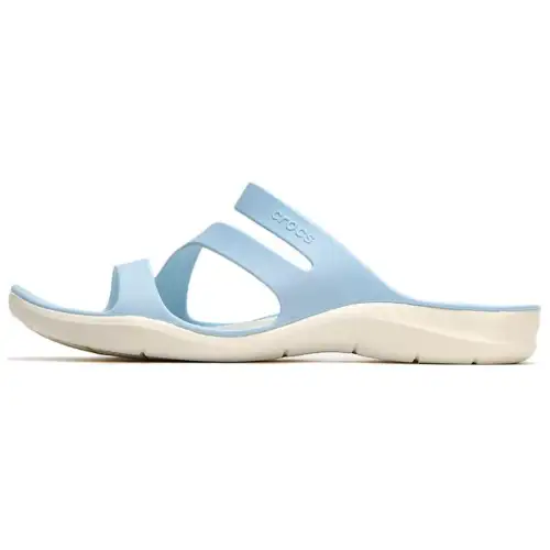 Crocs Flat Heel Sports Slippers Blue Women's