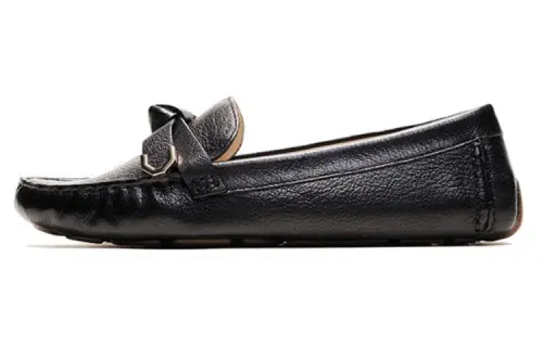 COLE HAAN Sheepskin Loafers Women's Black