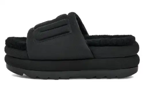 UGG Maxi Graphic Slide Black Women's