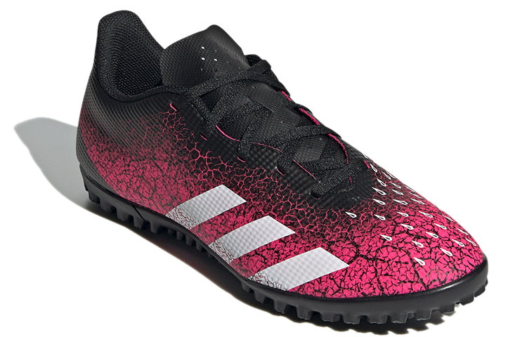Мужские бутсы adidas Predator Freak.4 TF (черно-розово-белые) — Чёрный / розовый / белый — фото 3