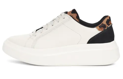 UGG Leather Stylish Skateboarding Shoes Women's Natural White