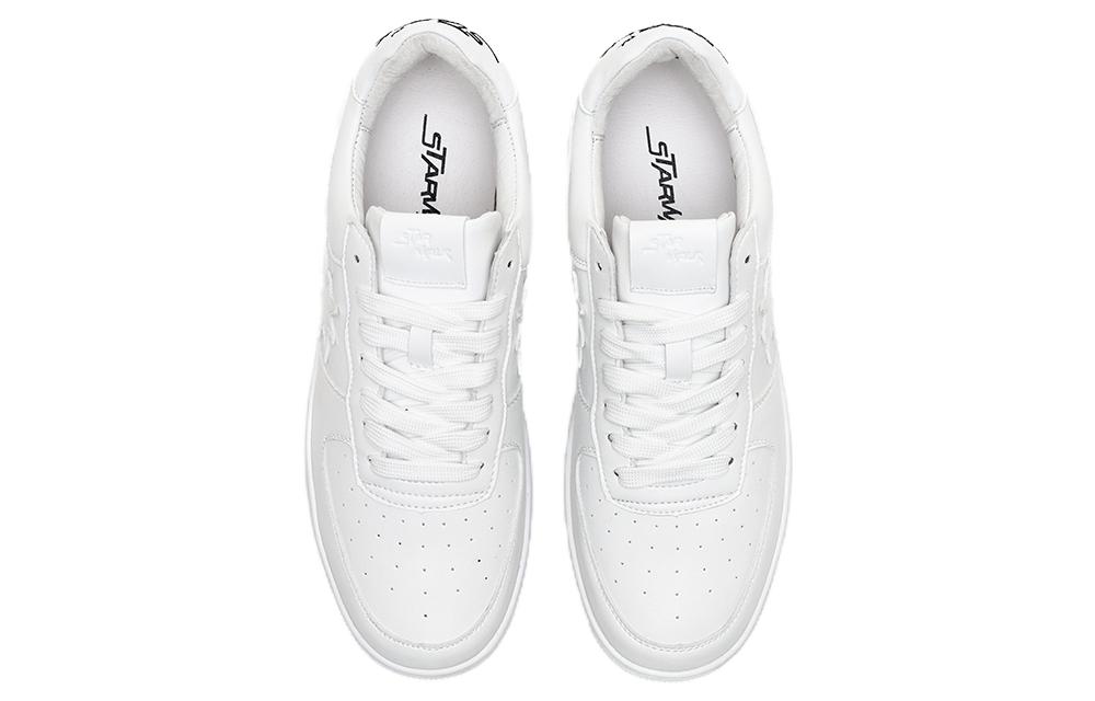 Starwalk Soldier Abrasion Resistant Low top Skateboard Shoes Unisex White