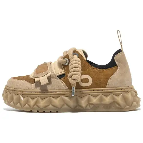 OETZI New Iceberg Collection Casual Shoes Unisex Low Top Brown Khaki