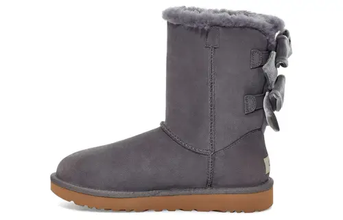 UGG Bailey Bow Velvet Snow Boots Purple Women's