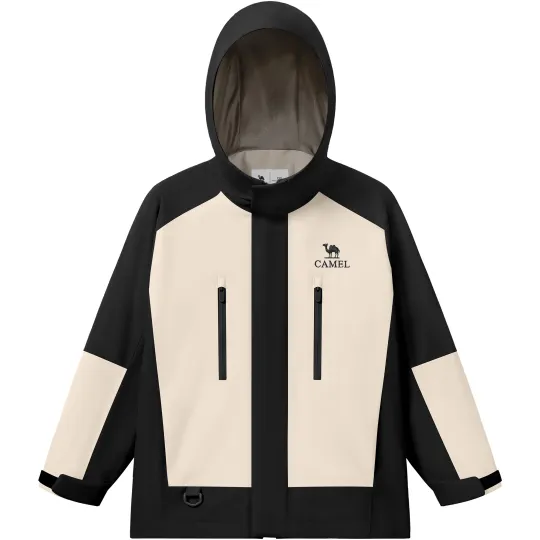 CAMEL Kids Windbreaker Jackets Hooded Moderate